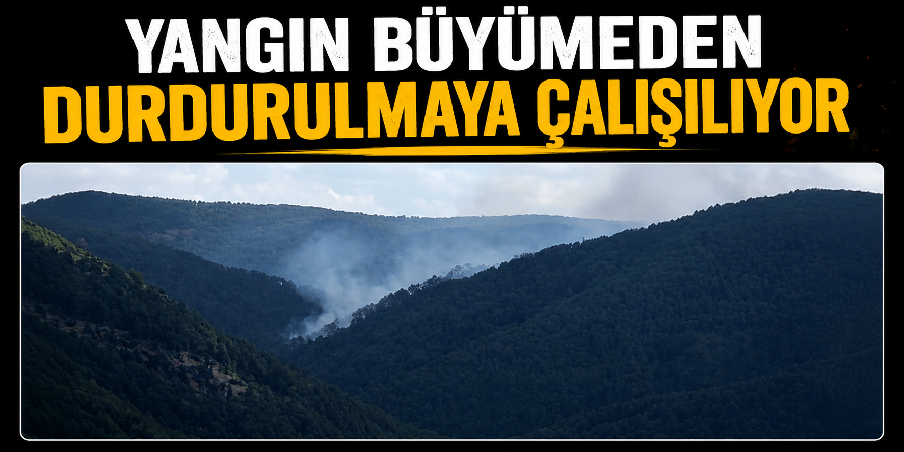 Yangın Büyümeden Durdurulmaya Çalışılıyor