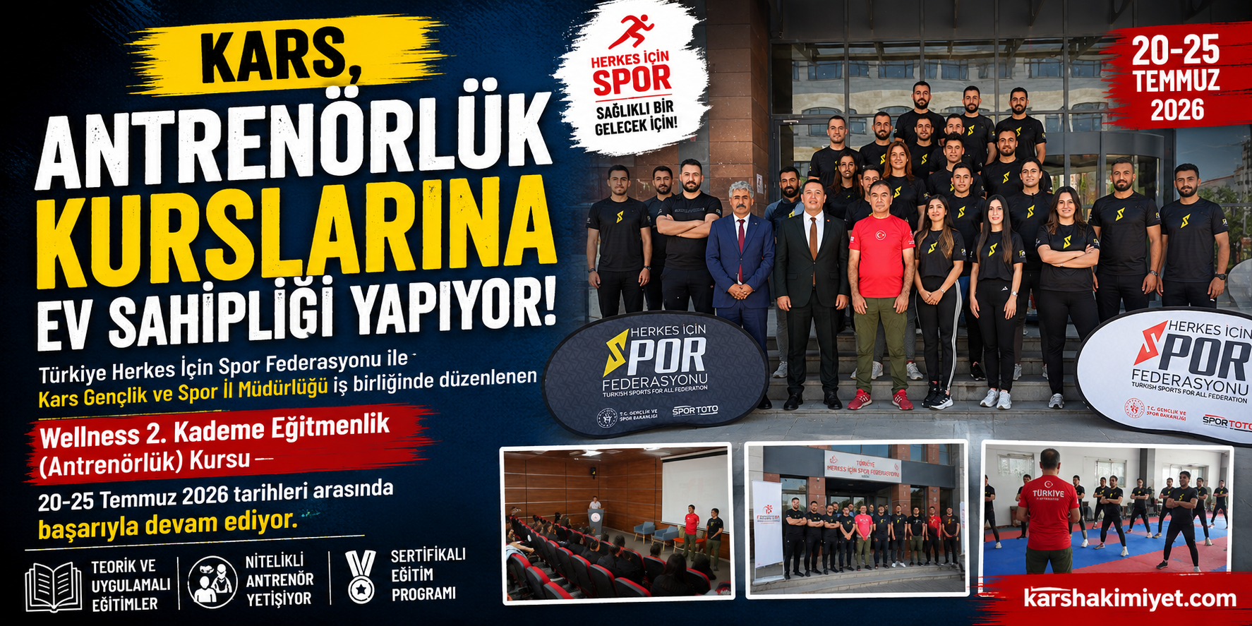 Kars, Antrenörlük Kurslarına Ev Sahipliği Yapıyor