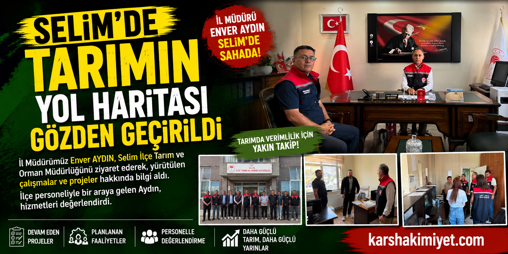 Selim'de Tarımın Yol Haritası Gözden Geçirildi