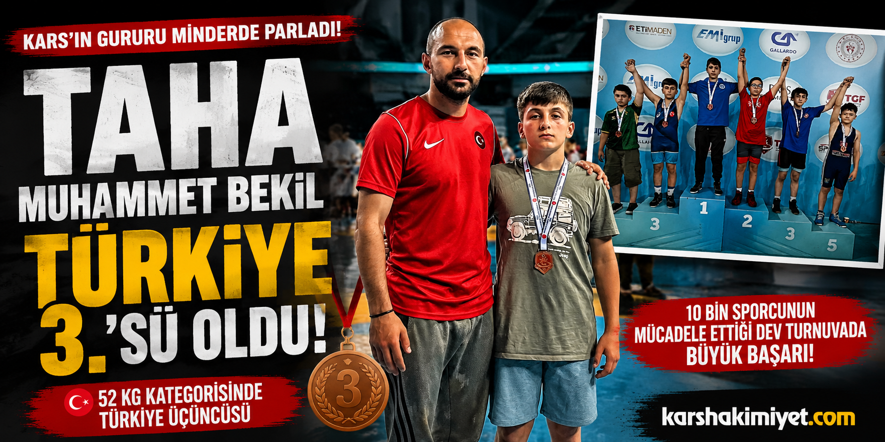 Taha Muhammet Bekil Türkiye Üçüncüsü Oldu
