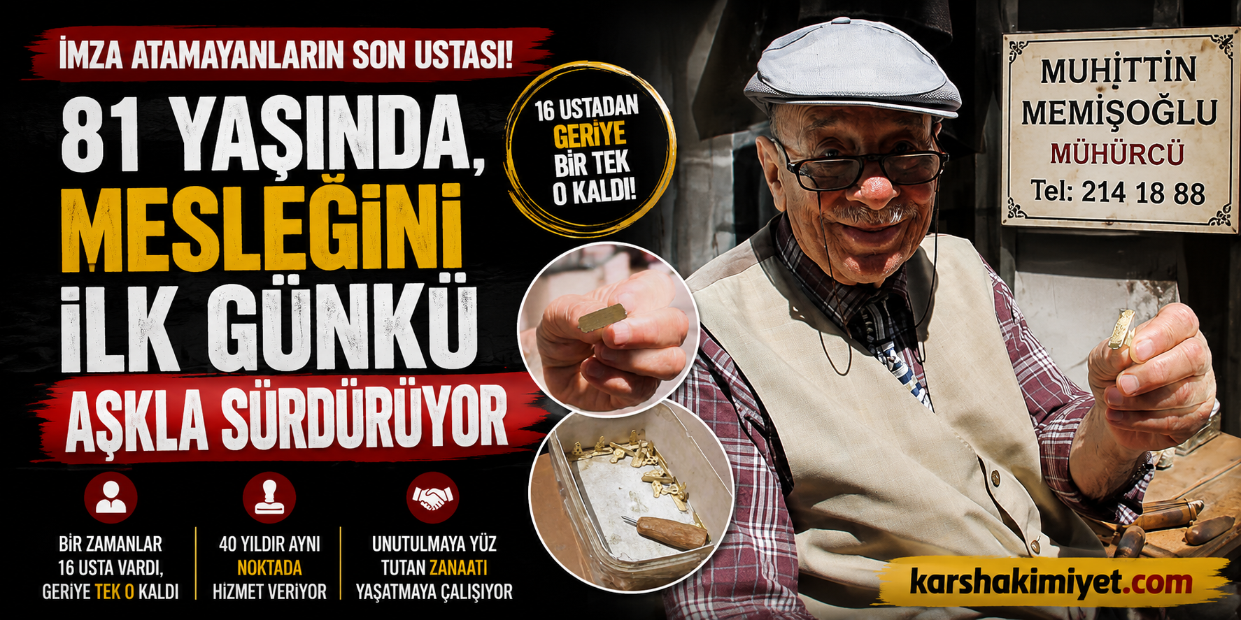 81 Yaşında, Mesleğini İlk Günkü Aşkla Sürdürüyor
