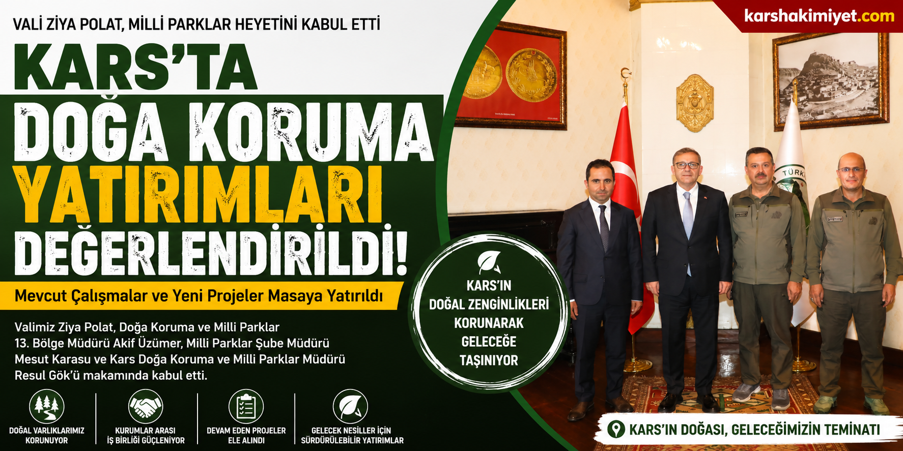 Kars'ta Doğa Koruma Yatırımları Değerlendirildi
