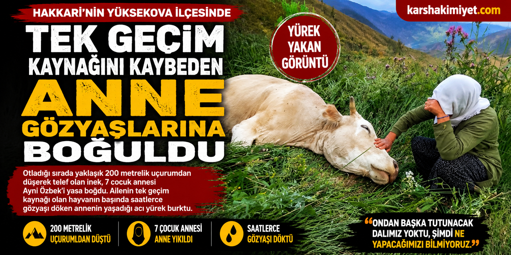 Tek Geçim Kaynağını Kaybeden Anne Gözyaşlarına Boğuldu