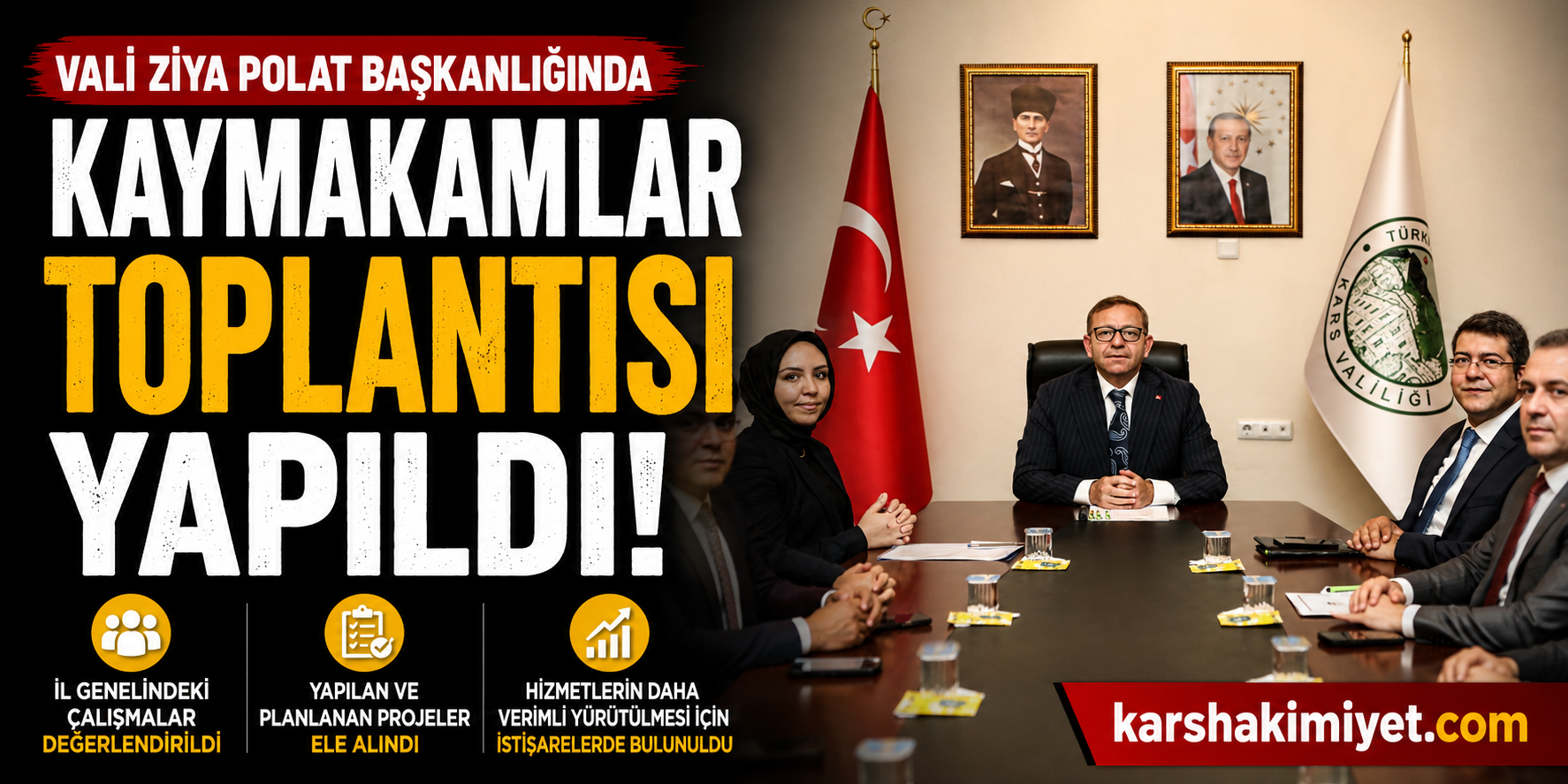 Vali Polat Başkanlığında Kaymakamlar Toplantısı Yapıldı