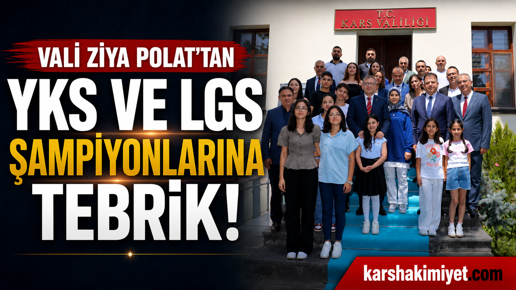 YKS ve LGS Şampiyonlarına Vali Polat'tan Tebrik