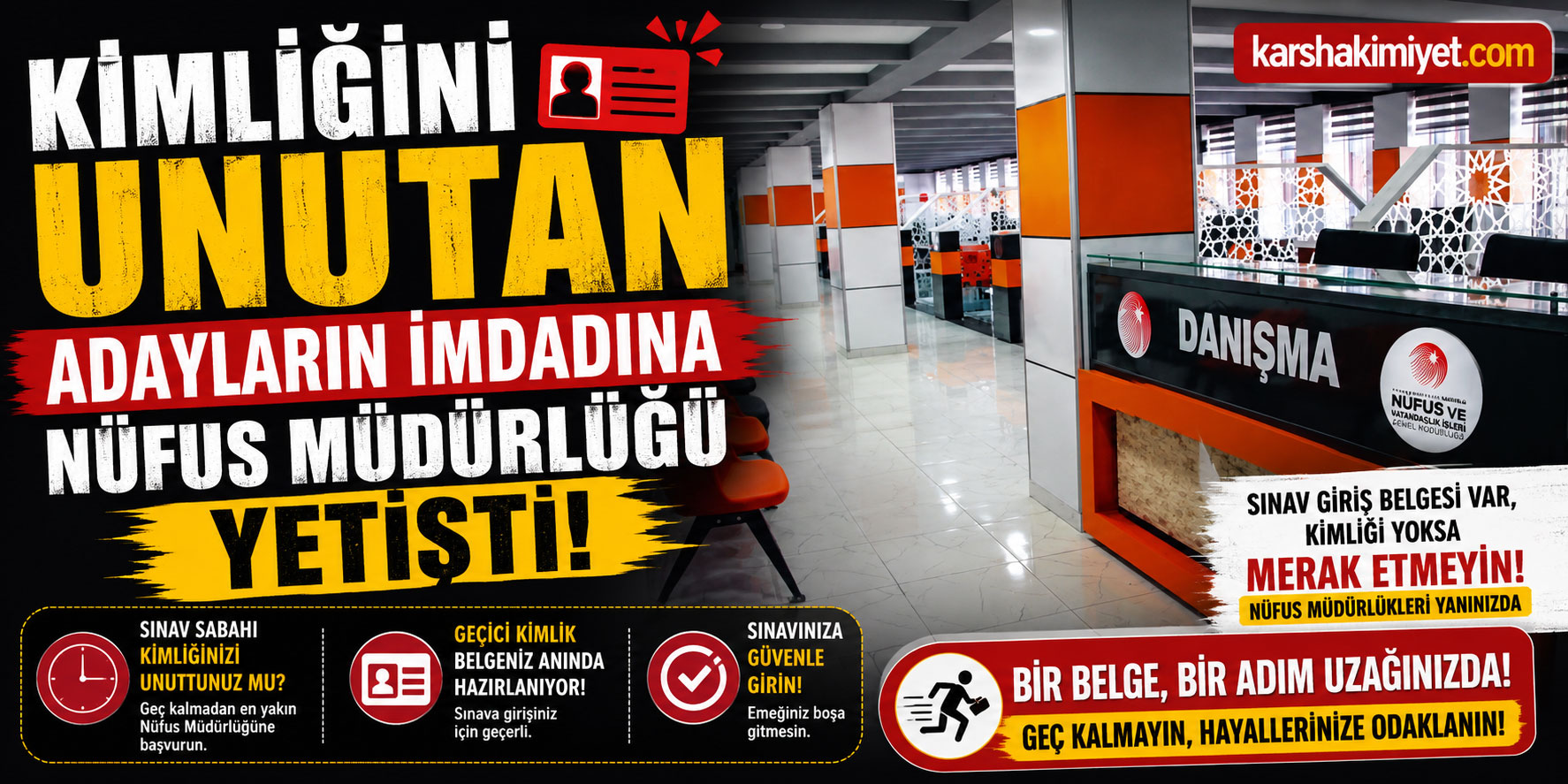 Kimliğini Unutan Adayların İmdadına Nüfus Müdürlüğü Yetişti