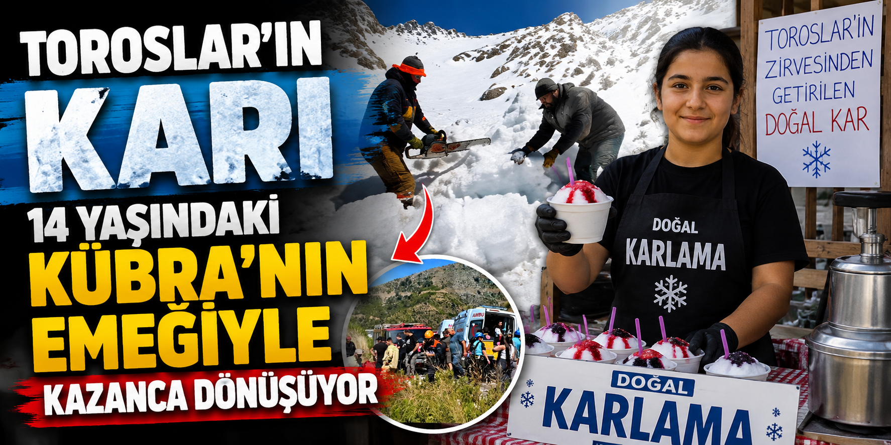 Toroslar'ın Karı, 14 Yaşındaki Kübra'nın Emeğiyle Kazanca Dönüşüyor