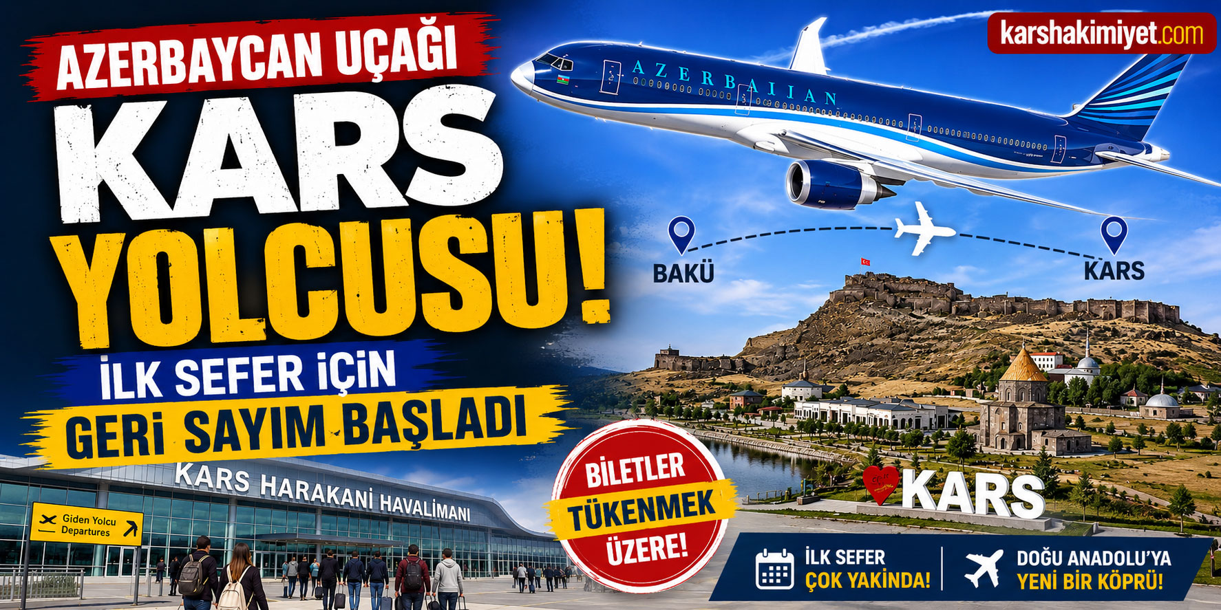 Azerbaycan Uçağı Kars Yolcusu: İlk Sefer İçin Geri Sayım Başladı
