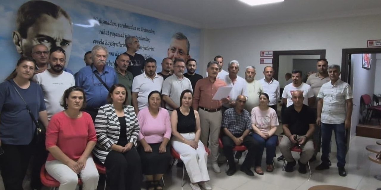 CHP Erzincan teşkilatında toplu istifa