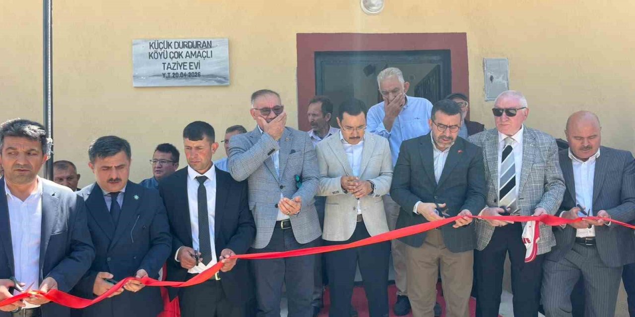 Küçükdurduran Köyü’nde dayanışmanın eseri Taziye Evi hizmete açıldı