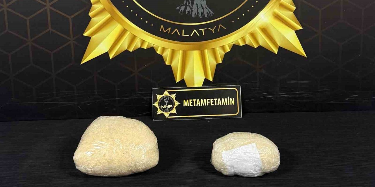 Malatya’da 1 kilo 769 gram metamfetamin ele geçirildi