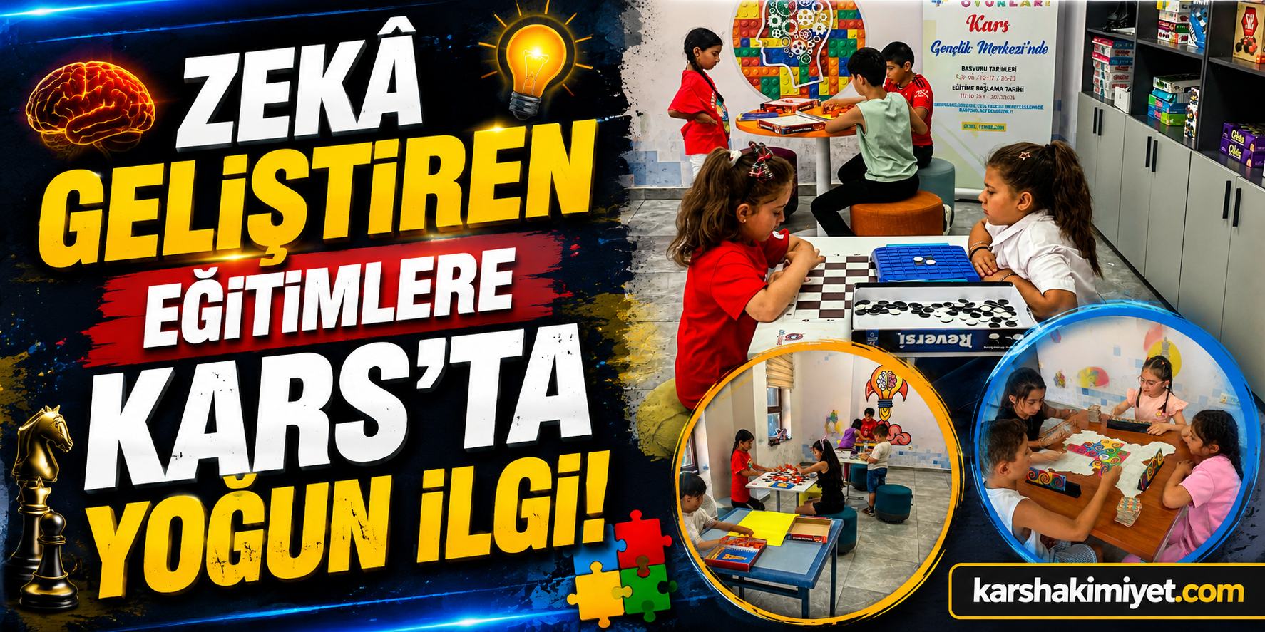 Zekâ Geliştiren Eğitimlere Kars'ta Yoğun İlgi