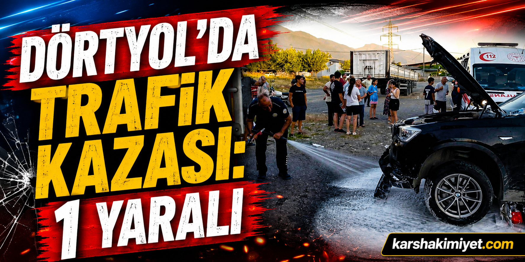 Dörtyol’da trafik kazası: 1 yaralı