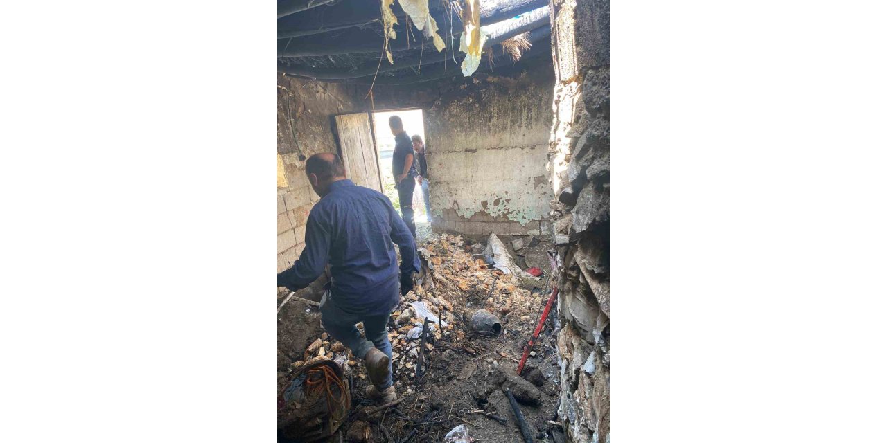 Başkale’de tandır evi yangını