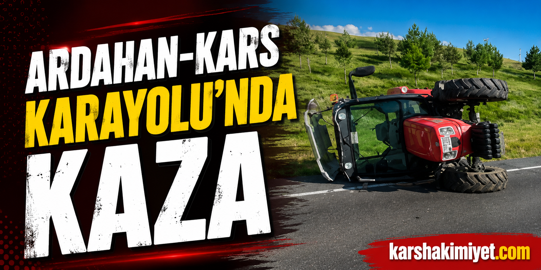 Ardahan-Kars Karayolu'nda Kaza