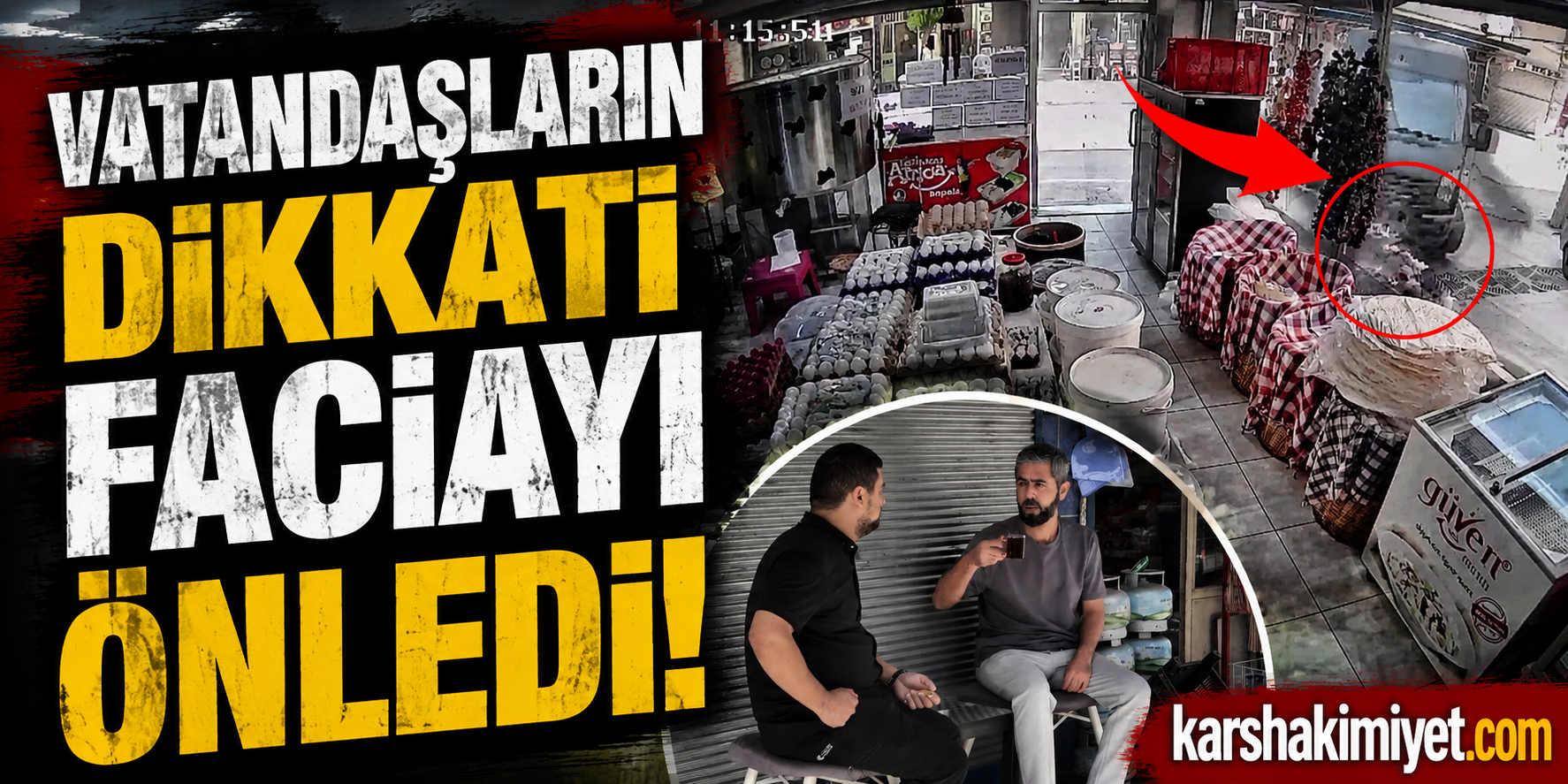 Vatandaşların Dikkati Faciayı Önledi
