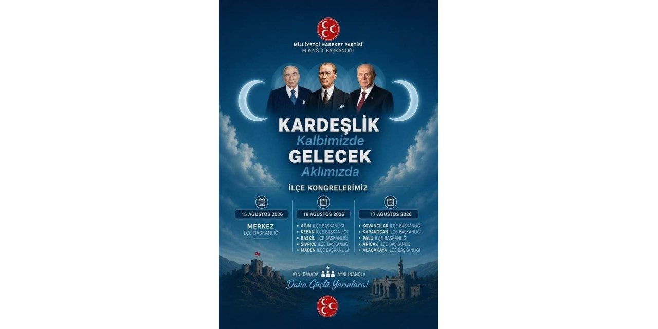 MHP Elazığ’da ilçe kongre takvimini duyurdu