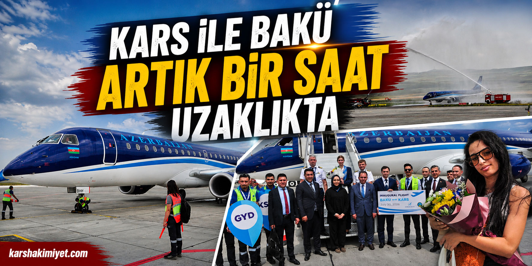 Kars ile Bakü Artık Bir Saat Uzaklıkta