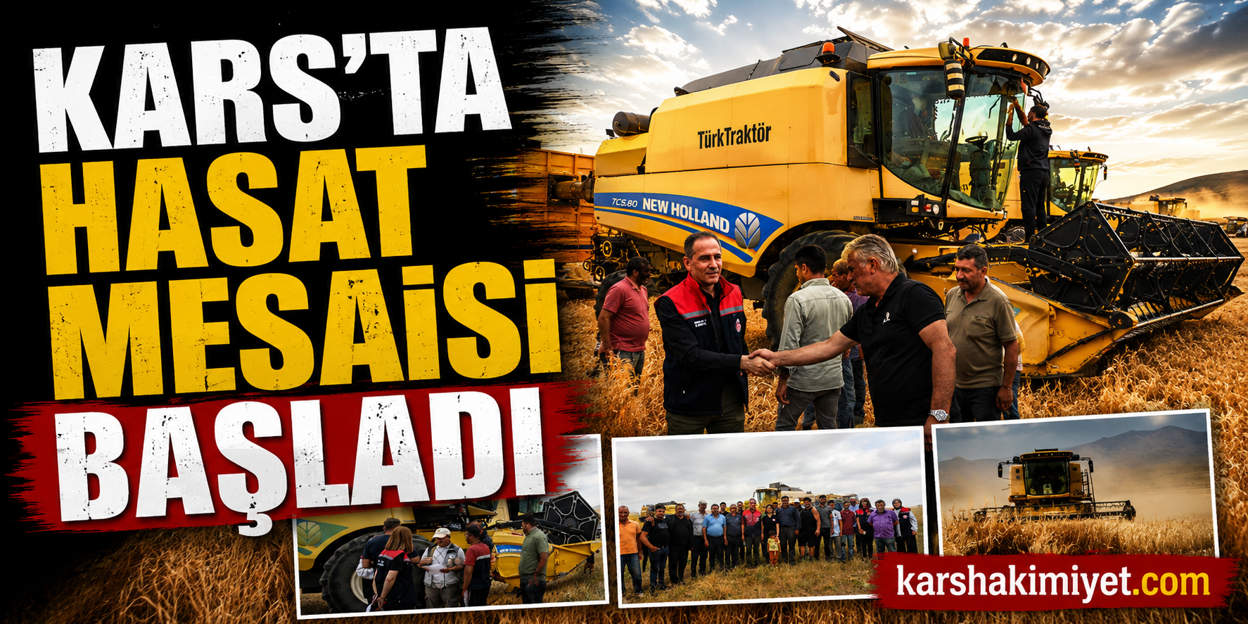 Kars'ta Hasat Mesaisi Başladı