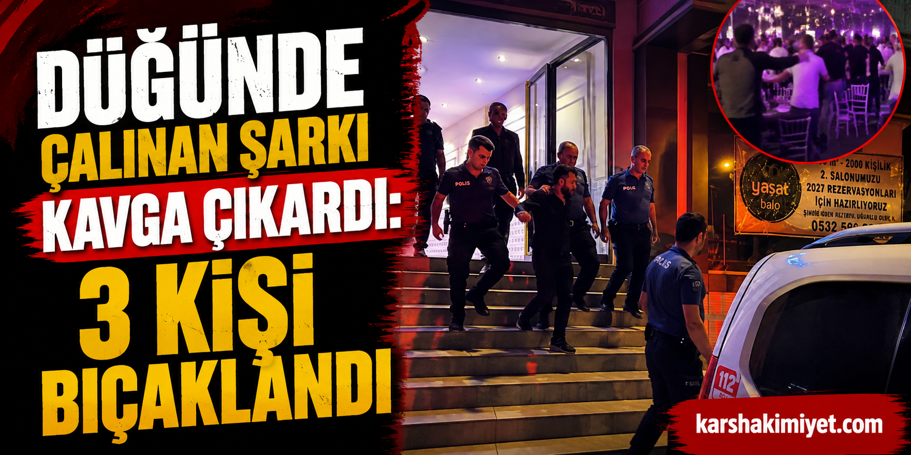 Düğünde Çalınan Şarkı Kavga Çıkardı: 3 Kişi Bıçaklandı