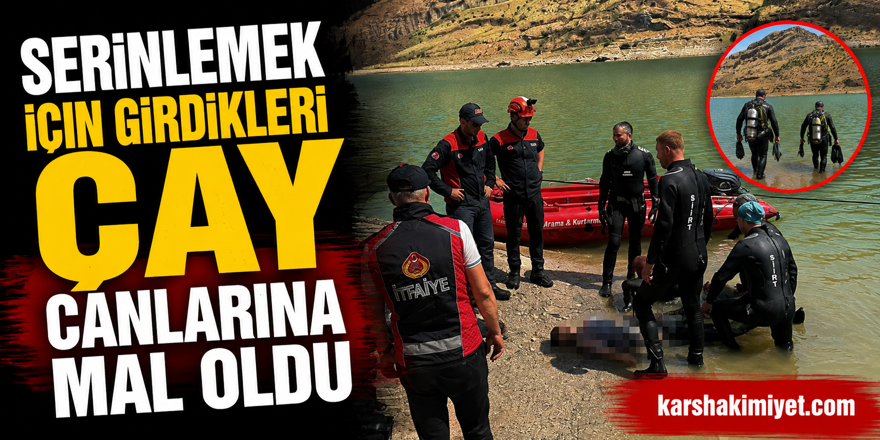 Serinlemek İçin Girdikleri Çay Canlarına Mal Oldu