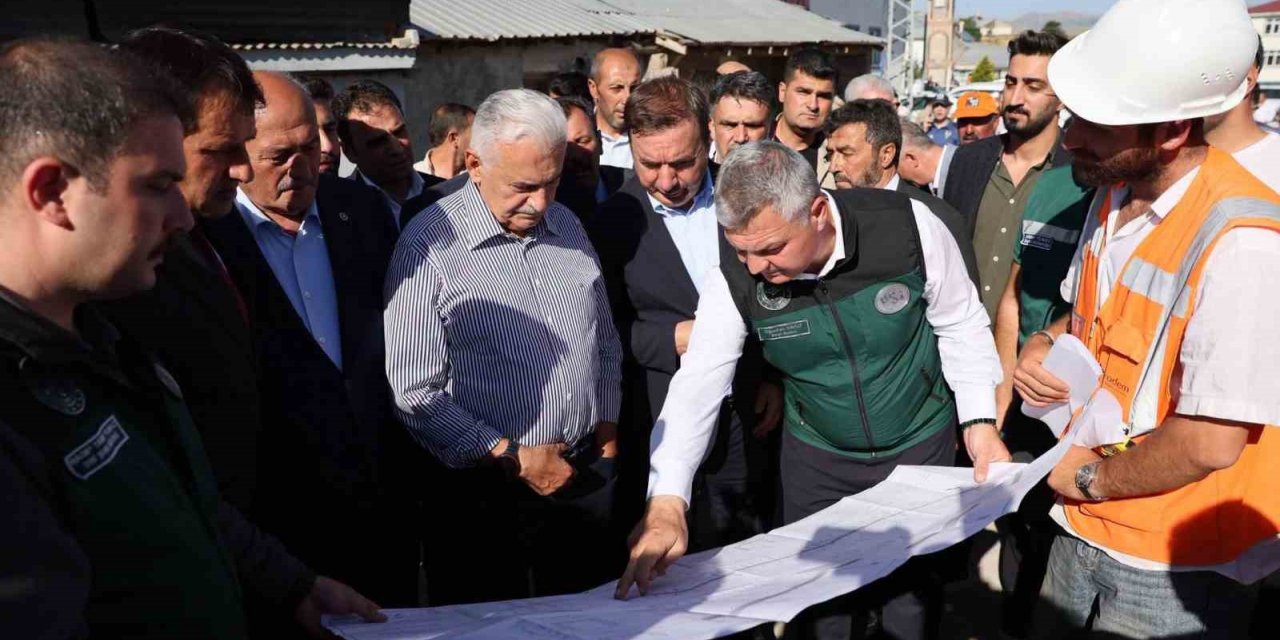 Yıldırım Otlukbeli’ndeki Taşkın Koruma Projesini inceledi