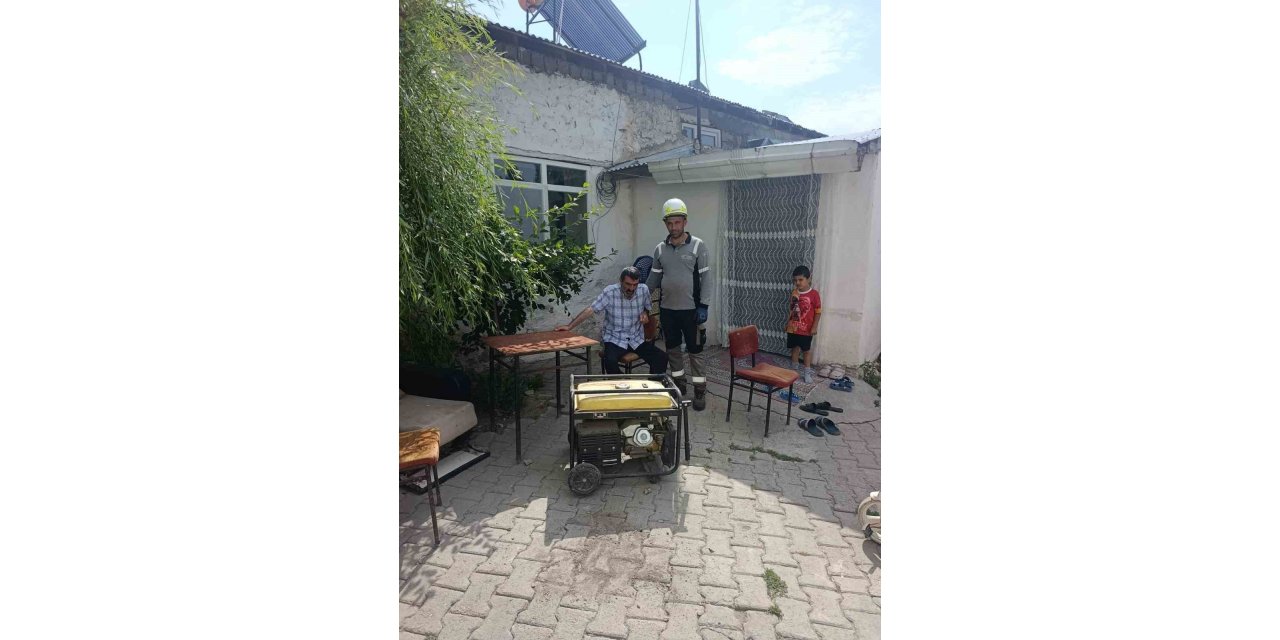 Aras EDAŞ’tan planlı bakım sürecinde hastaya mobil jeneratör desteği