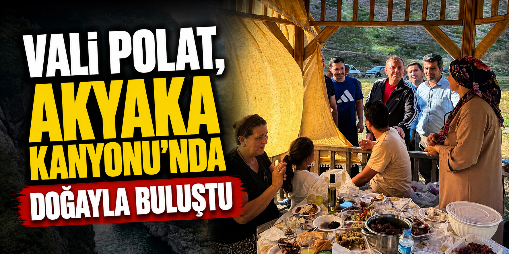 Vali Polat, Akyaka Kanyonu'nda Doğayla Buluştu