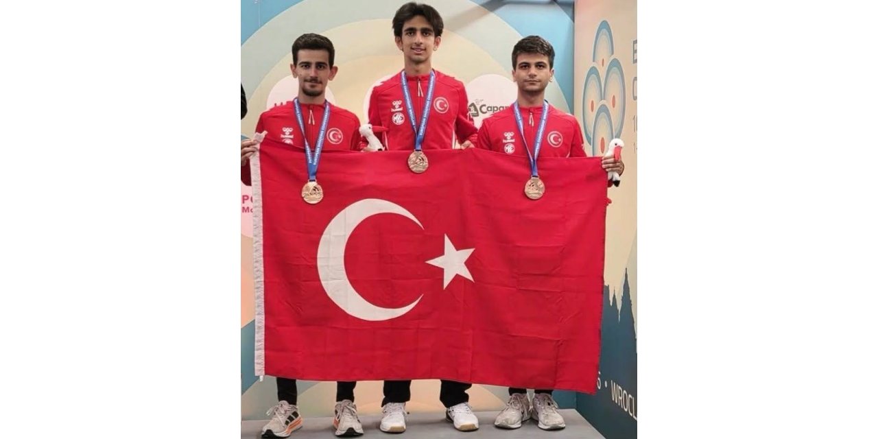 Erzincanlı milli atıcı Avrupa üçüncüsü oldu