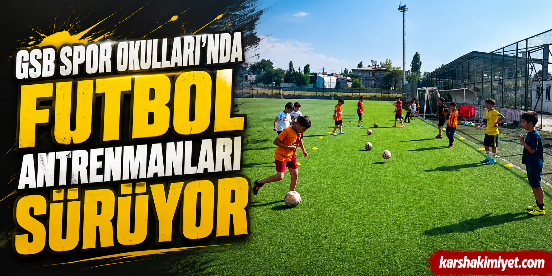 GSB Spor Okulları'nda Futbol Antrenmanları Sürüyor