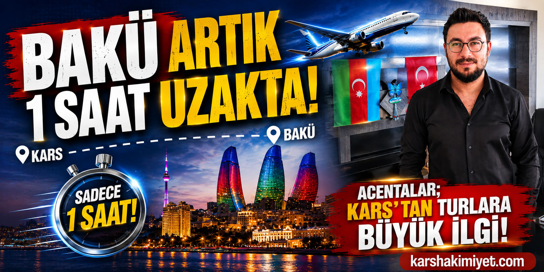 Bakü Artık 1 Saat Uzakta: Kars'tan Turlara Büyük İlgi