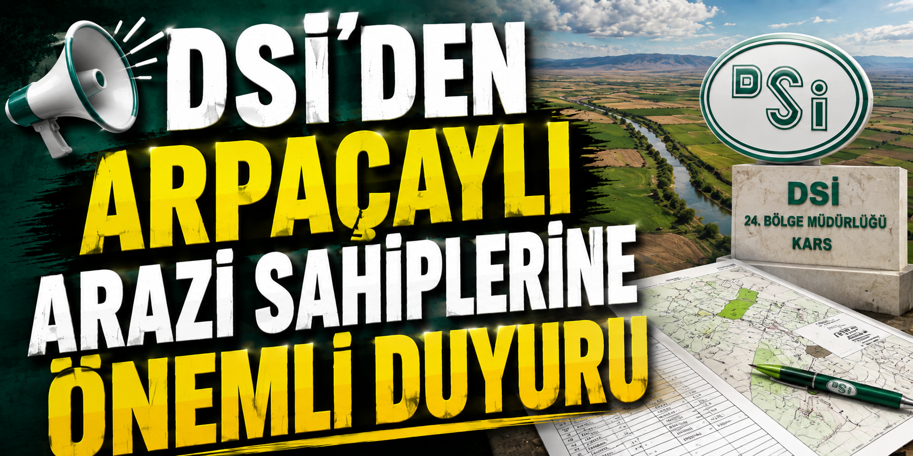 DSİ'den Arpaçaylı Arazi Sahiplerine Önemli Duyuru
