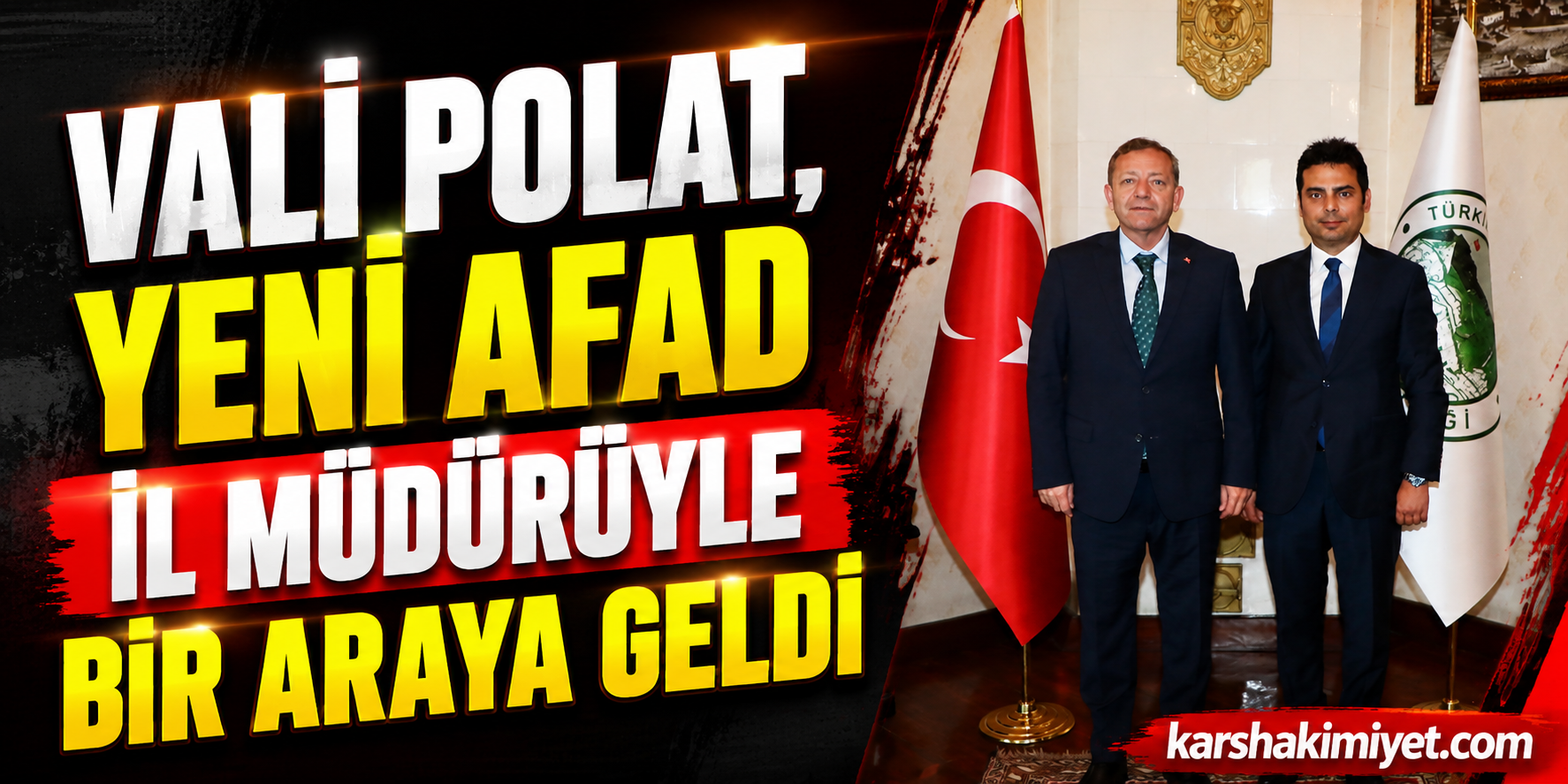 Vali Polat, Yeni AFAD İl Müdürüyle Bir Araya Geldi