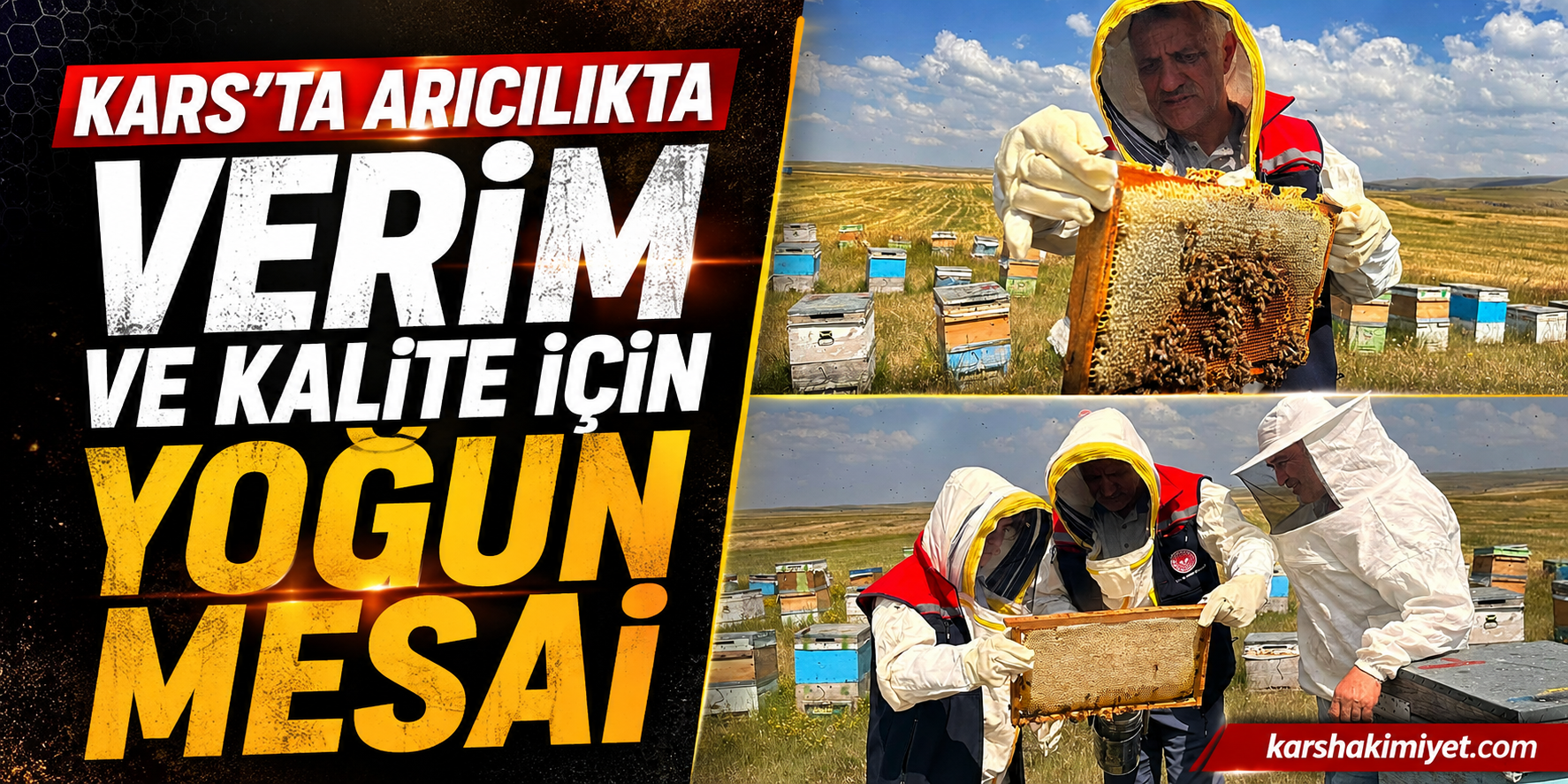 Kars'ta Arıcılıkta Verim ve Kalite İçin Yoğun Mesai