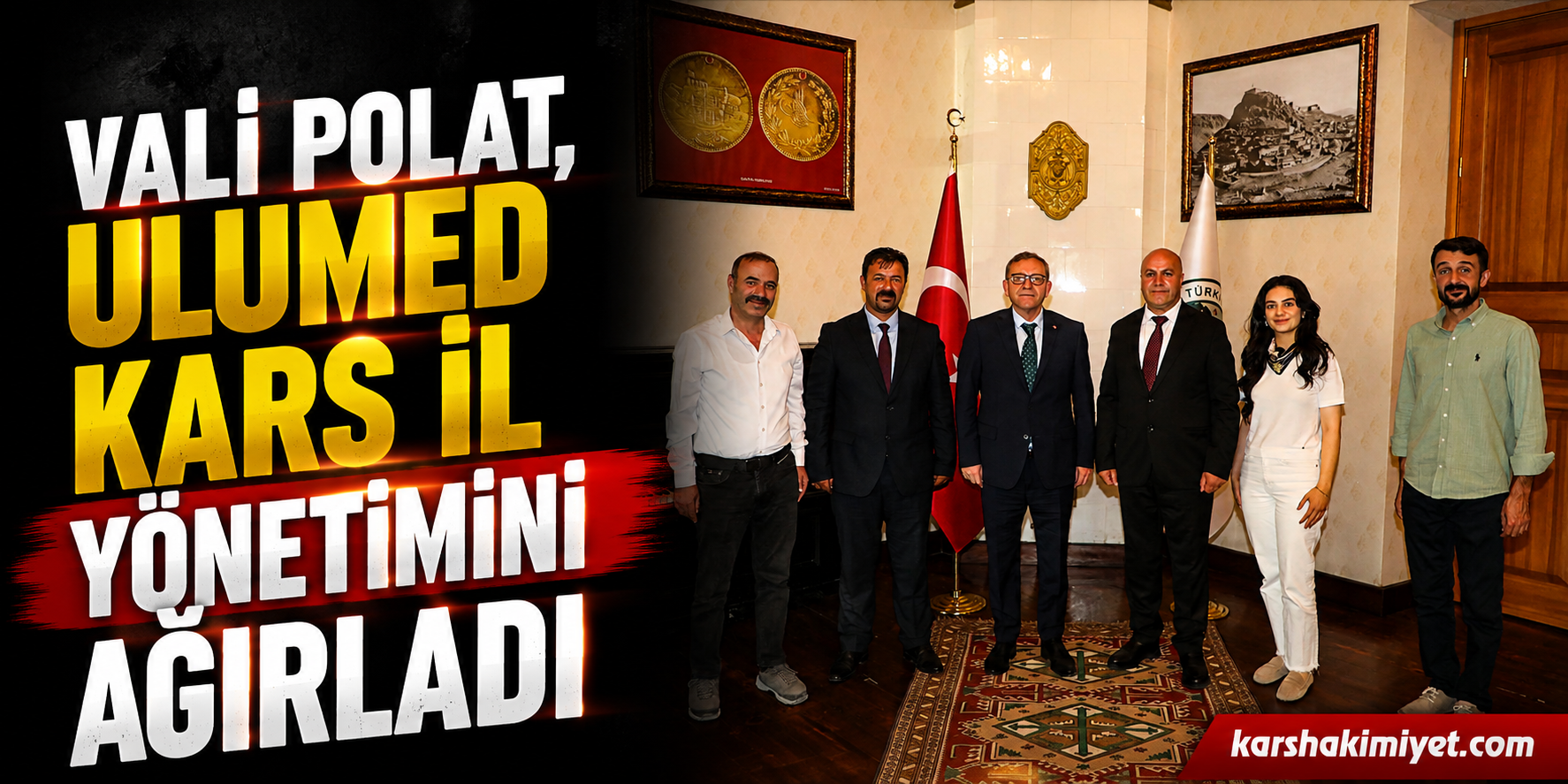 Vali Polat, ULUMED Kars İl Yönetimini Ağırladı