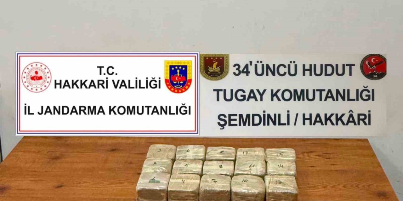 Hakkari-İran sınırında 7 kilo 720 gram eroin ele geçirildi