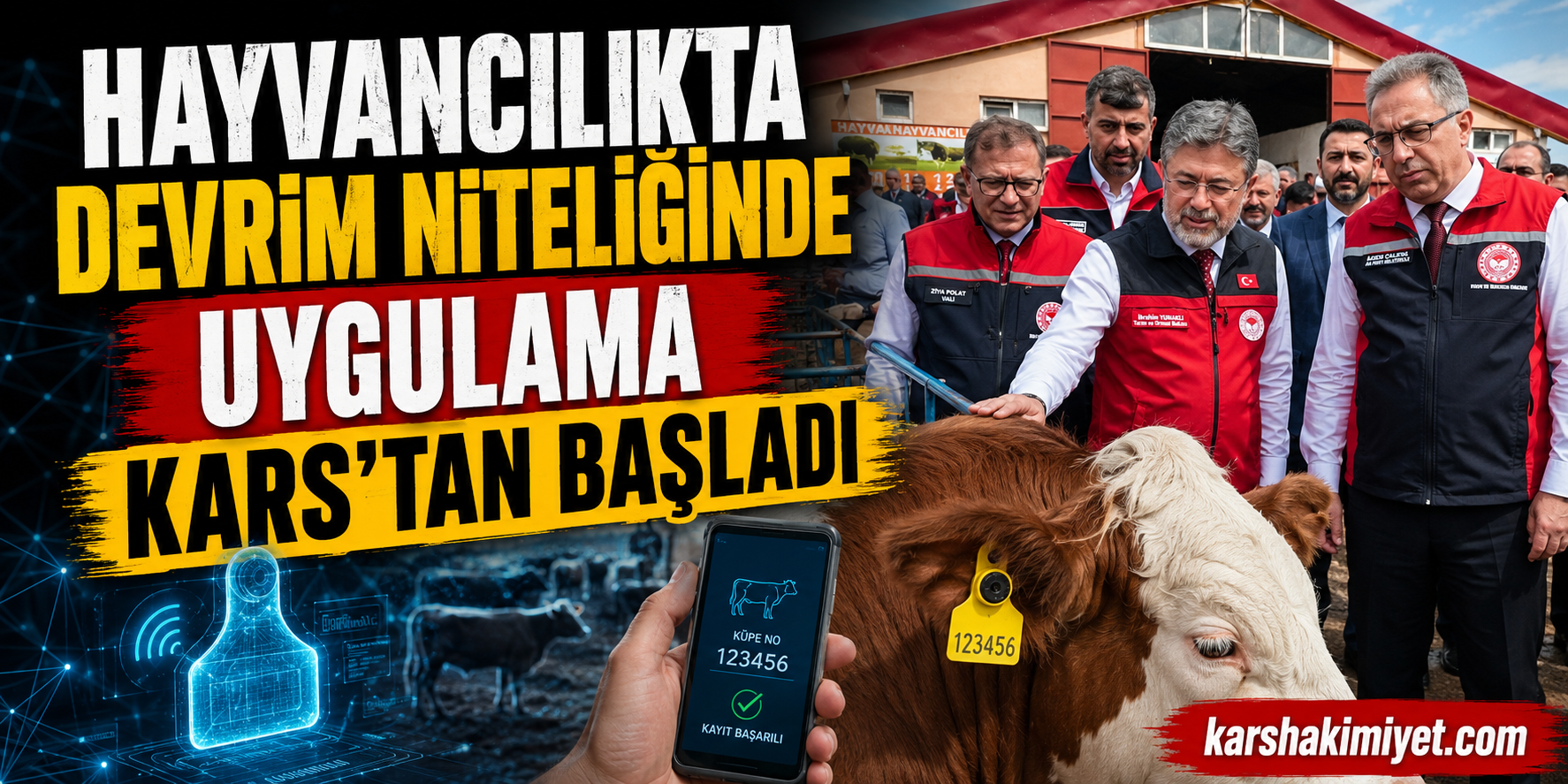 Hayvancılıkta Devrim Niteliğinde Uygulama Kars'tan Başladı