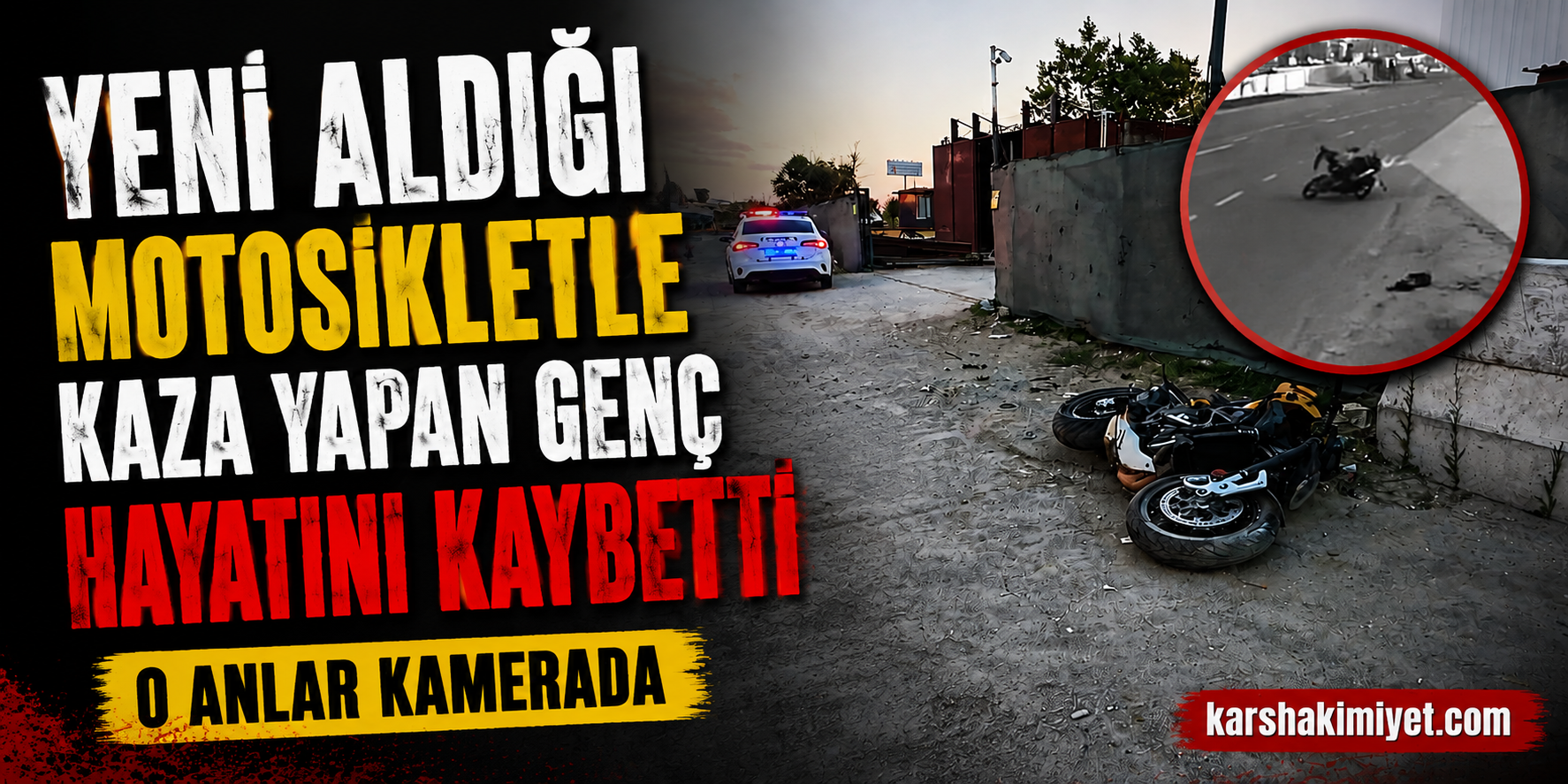 Yeni aldığı motosikletle kaza yapan genç hayatını kaybetti: O anlar kamerada