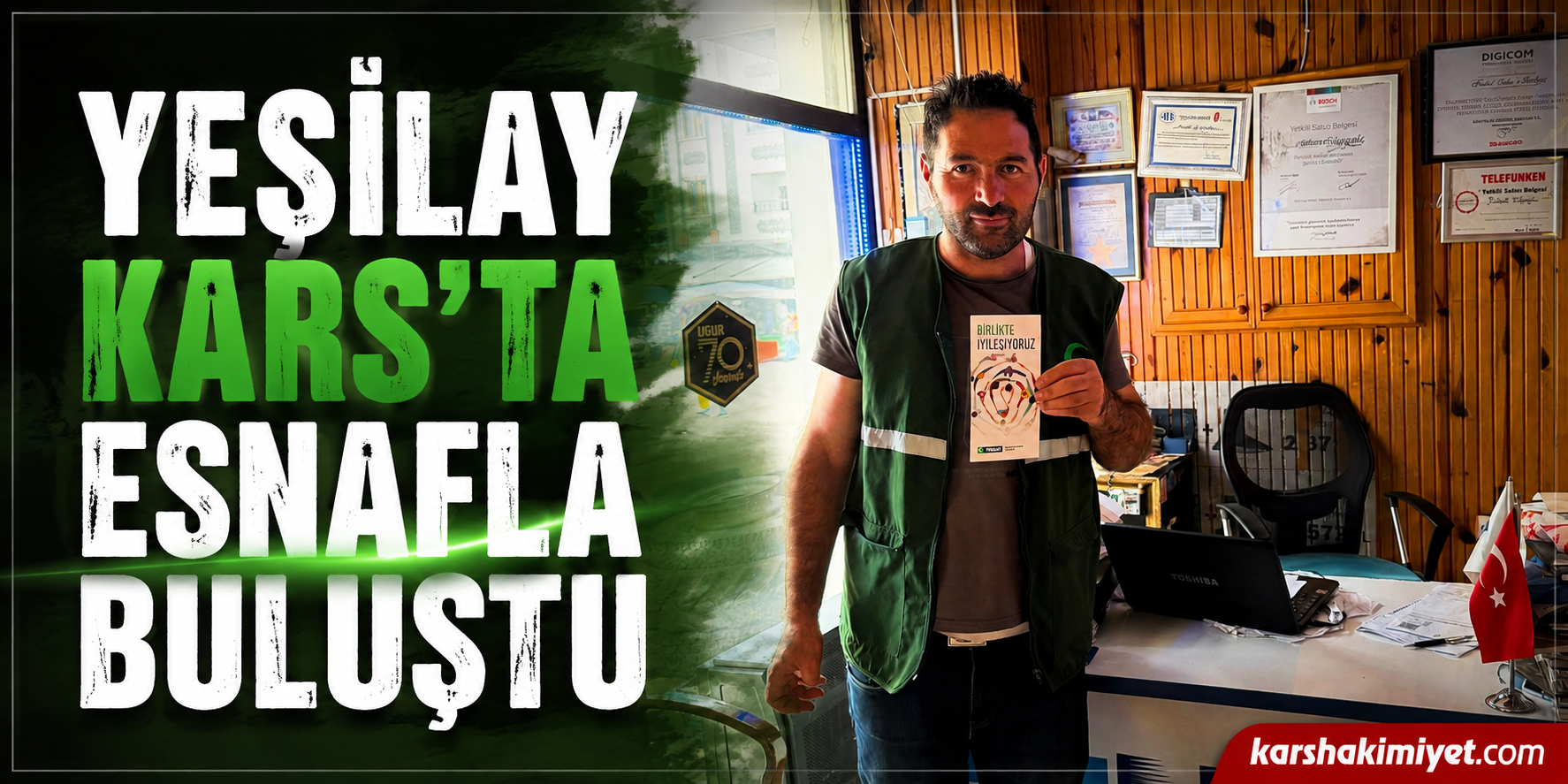 Yeşilay Kars’ta Esnafla Buluştu
