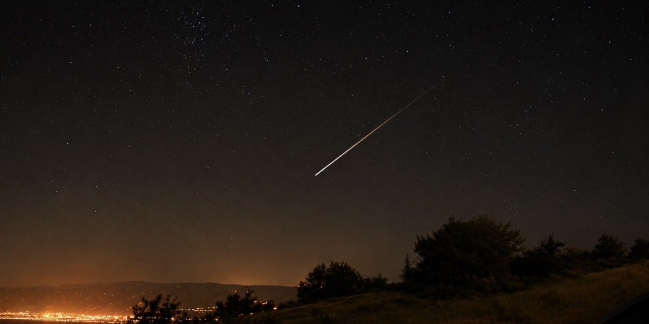 Meteor yağmuru eşsiz kareler sundu