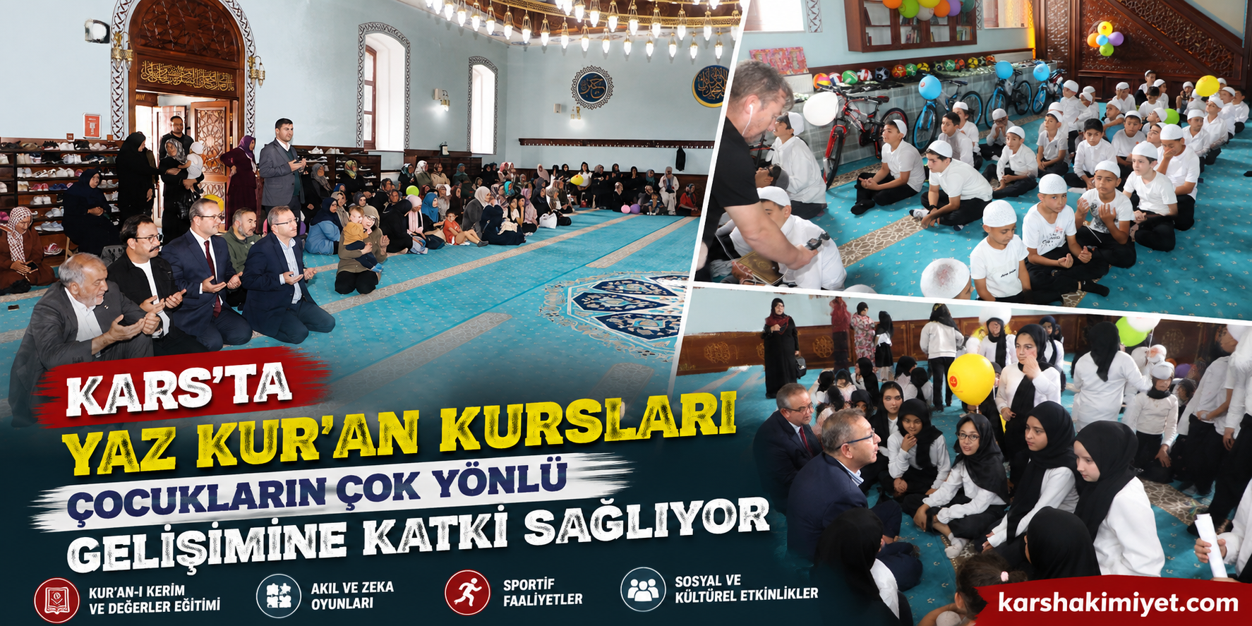 Kars’ta Yaz Kur’an Kursları Çocukların Çok Yönlü Gelişimine Katkı Sağlıyor
