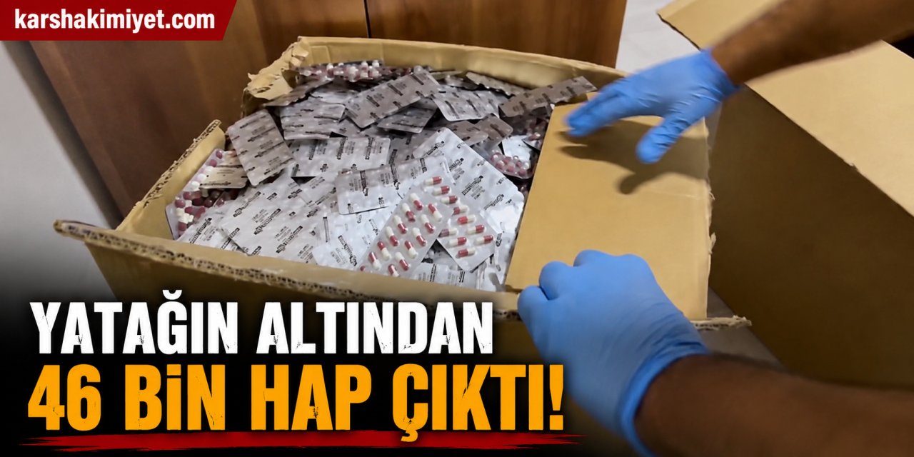 Yatağın Altından 46 Bin Hap Çıktı