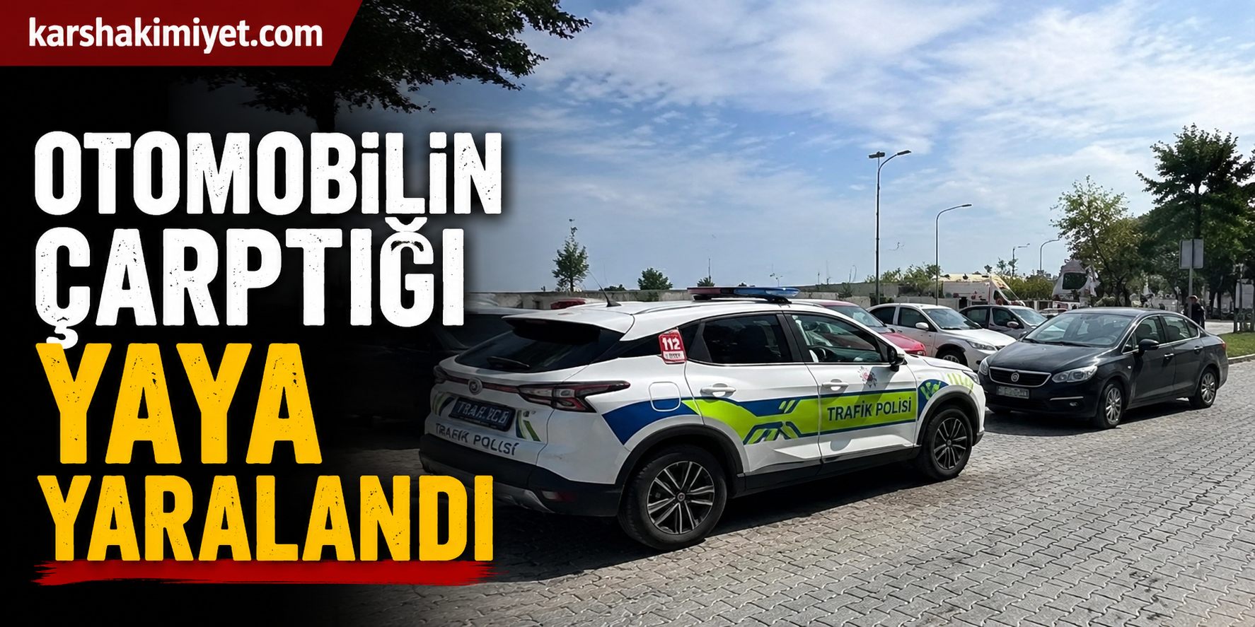 Otomobilin çarptığı yaya yaralandı