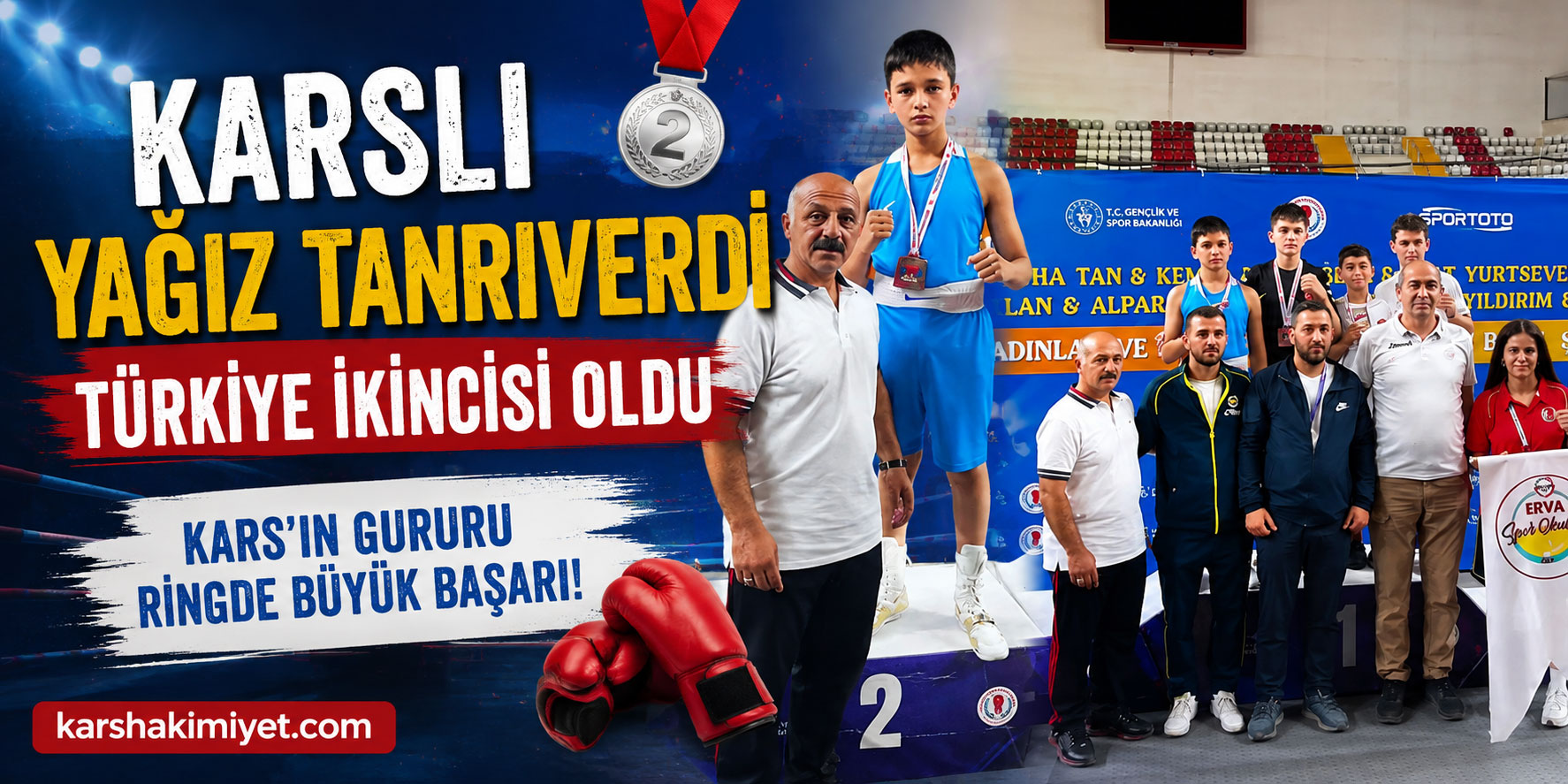 Karslı Yağız Tanrıverdi Türkiye İkincisi Oldu