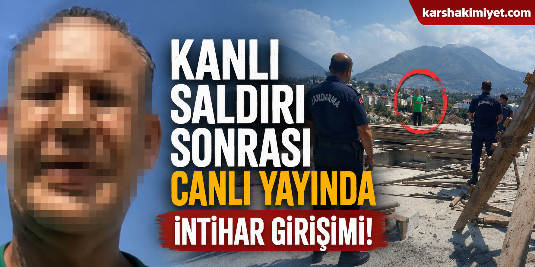Kanlı Saldırı Sonrası Canlı Yayında İntihar Girişimi