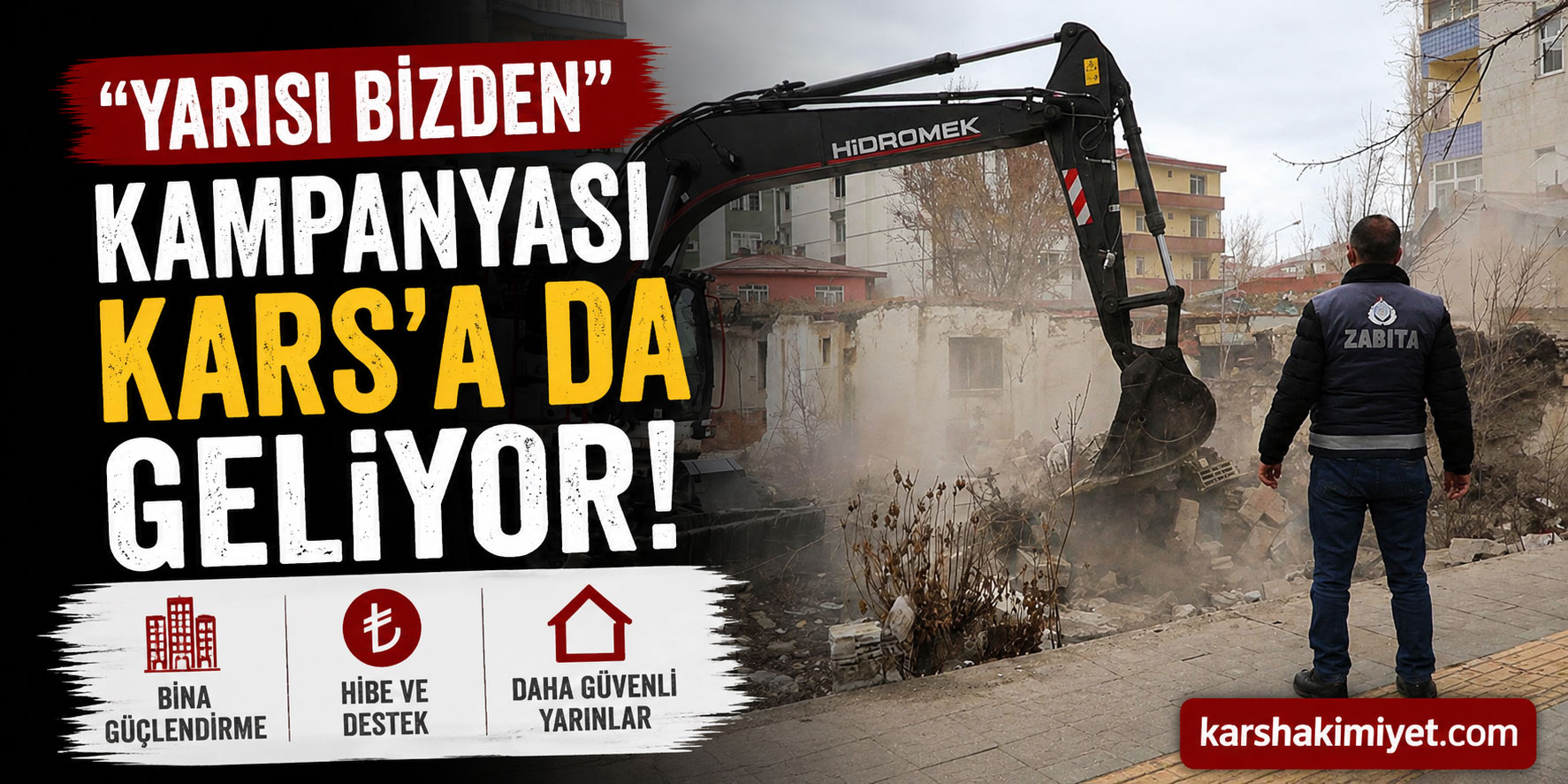 “Yarısı Bizden” Kampanyası Kars’a da Geliyor