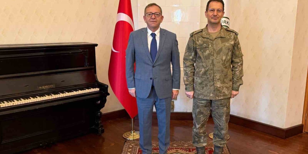 Kars 14. Mekanize Piyade Tugay Komutanlığına atanan Tuğgeneral Çelik’ten Vali Polat’a ziyaret