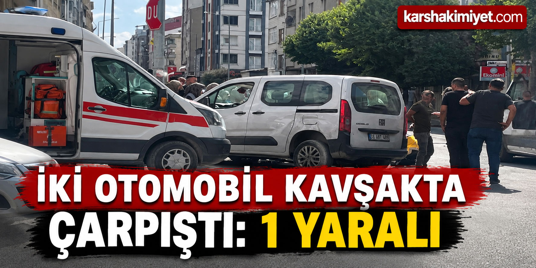 İki Otomobil Kavşakta Çarpıştı: 1 Yaralı