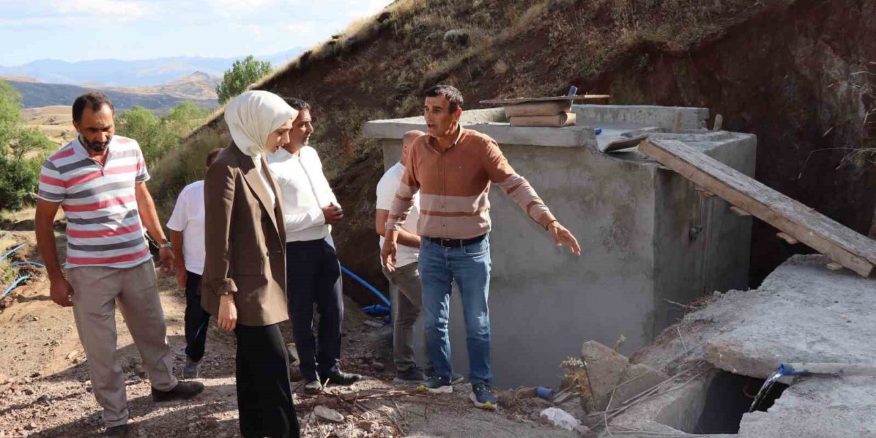 Tercan’da KÖYDES kapsamında içme suyu projeleri yerinde incelendi