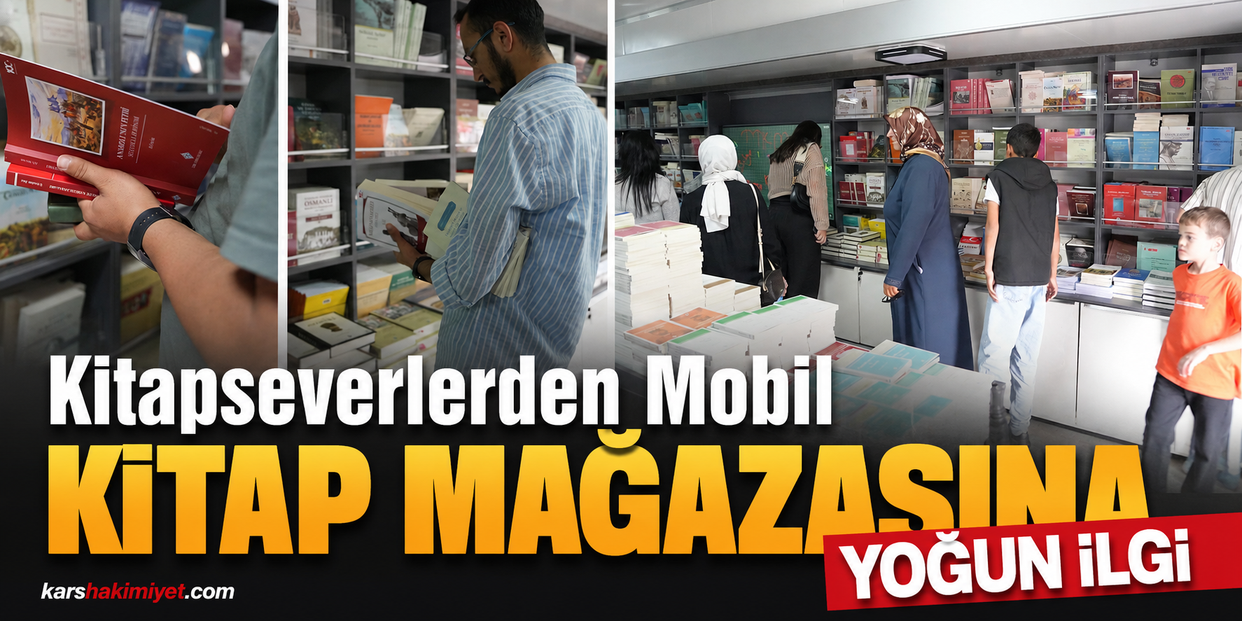 Kitapseverlerden Mobil Kitap Mağazasına Yoğun İlgi